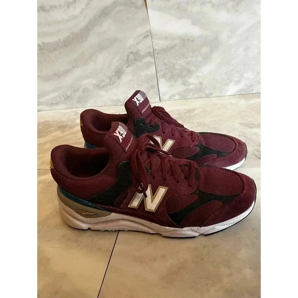 New Balance X-90 Reconstructed Lifestyle Sneakers Burgundy Women's size 9.5